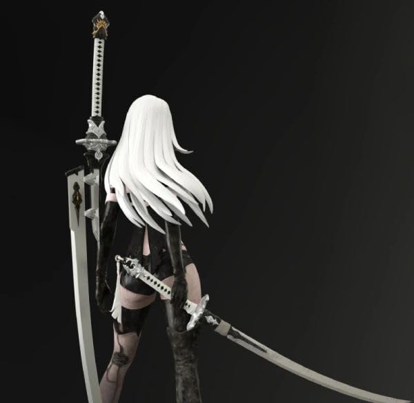 NieR:Automata 1/7 スケール H29cm 樹脂 レジン 未組立 【公式通販】